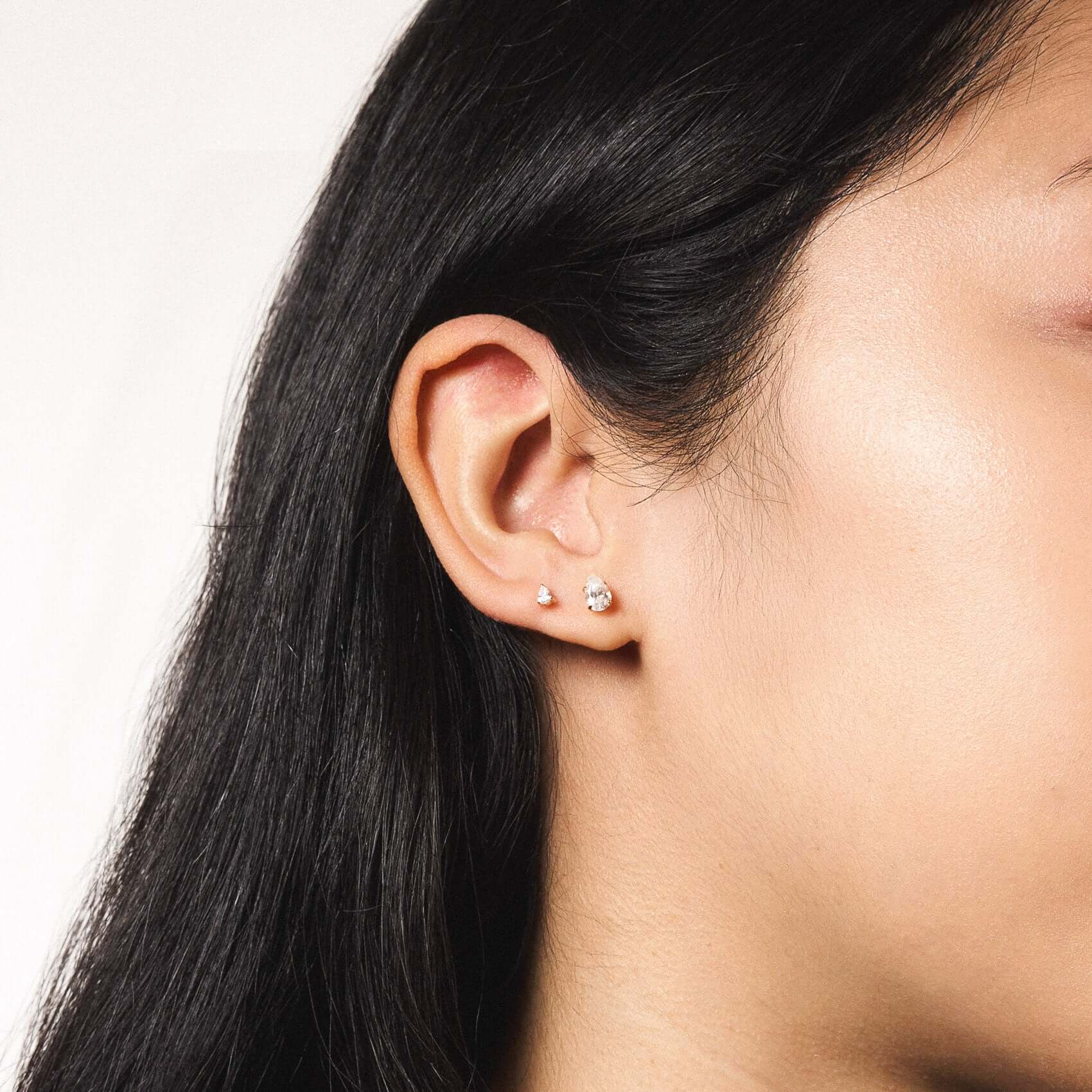 Crystal Pear Nap Earrings