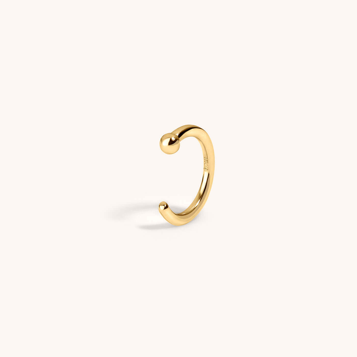 Tiny Secret Nose Hoop Ring in 14k Gold