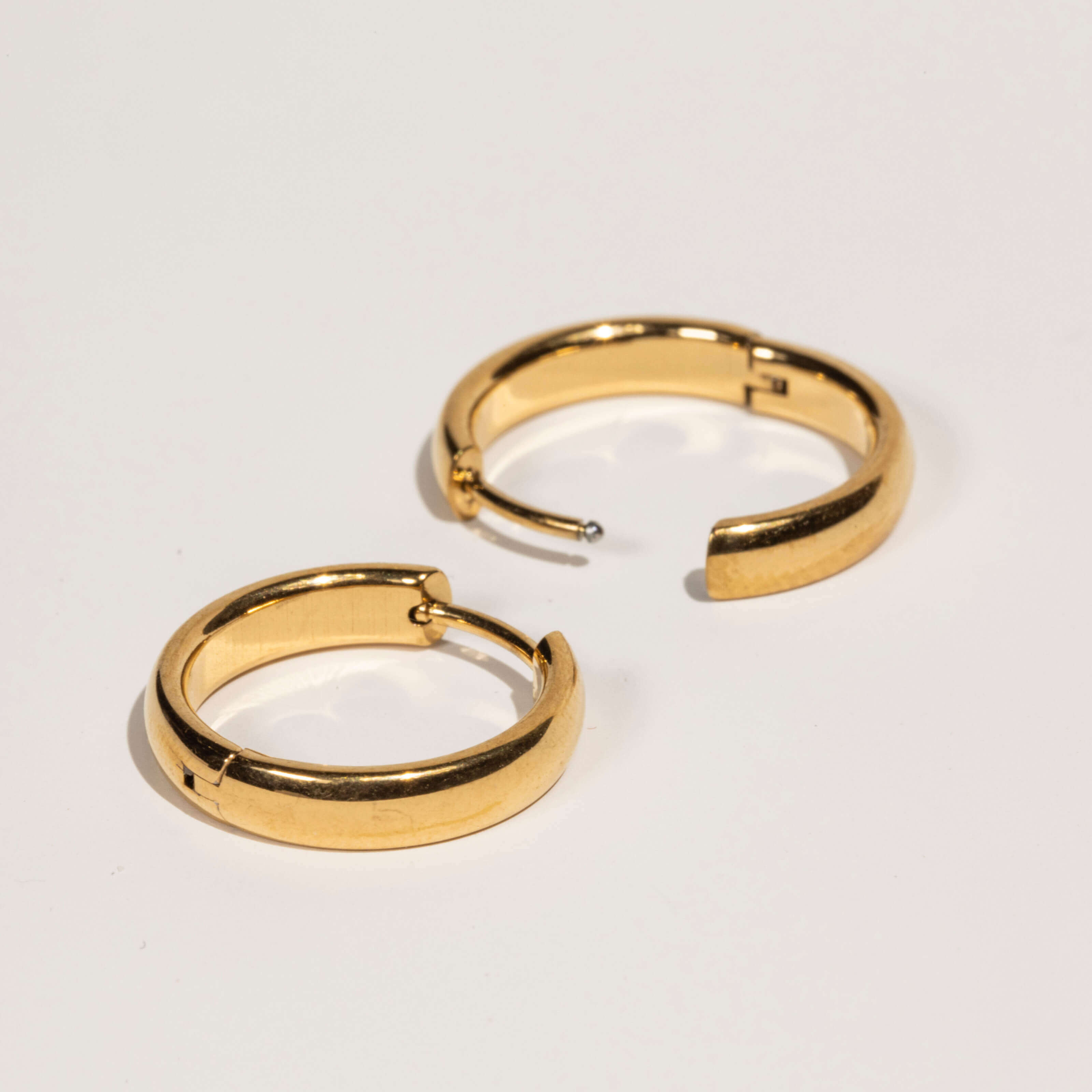 Bold Hoops in Titanium